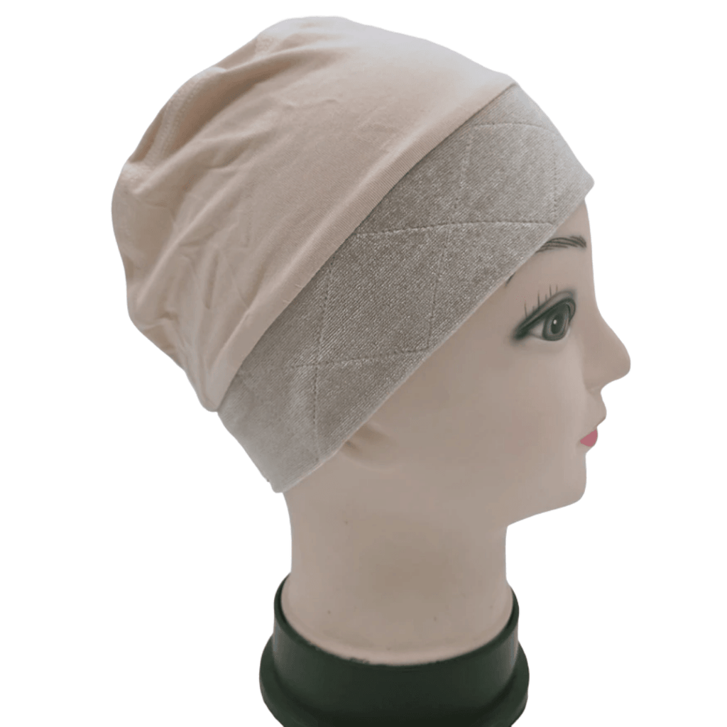Bamboo Cotton Bonnet with Grip Velvet Band Attached,,Perruques RL Moda Wigs Inc..