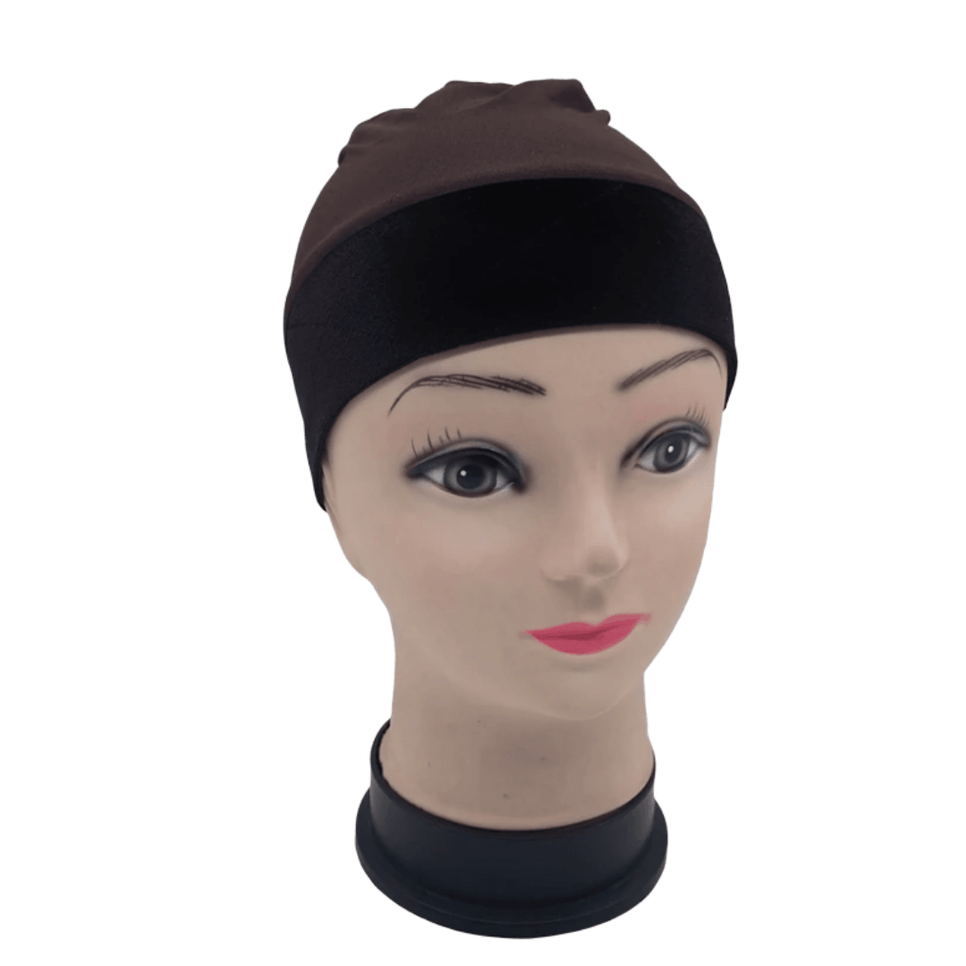 Bamboo Cotton Bonnet with Grip Velvet Band Attached,,Perruques RL Moda Wigs Inc..