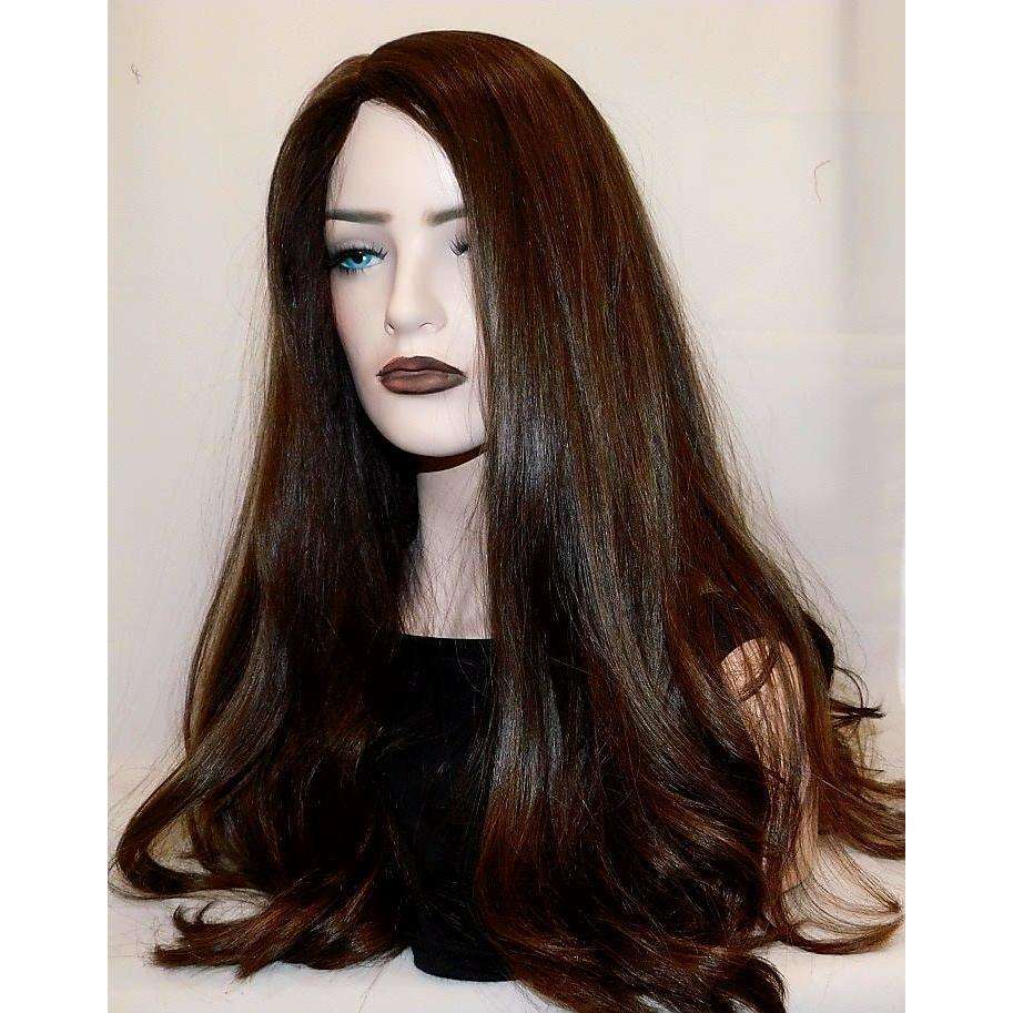 Brown wig outlet long